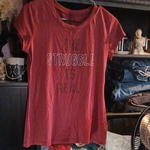Source Unknown Burgundy Short Sleeve Tee